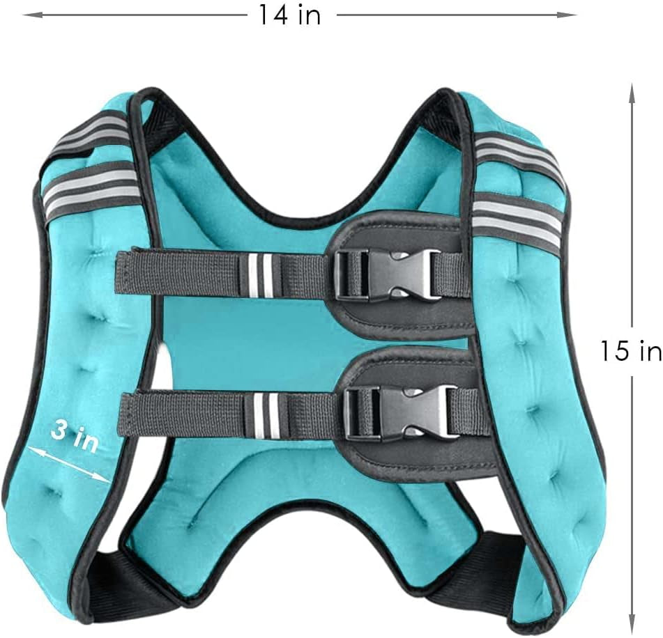 Running Weight Vest for Men Women Kids 8 12 16 20 Lbs Weights Included, Body Wei