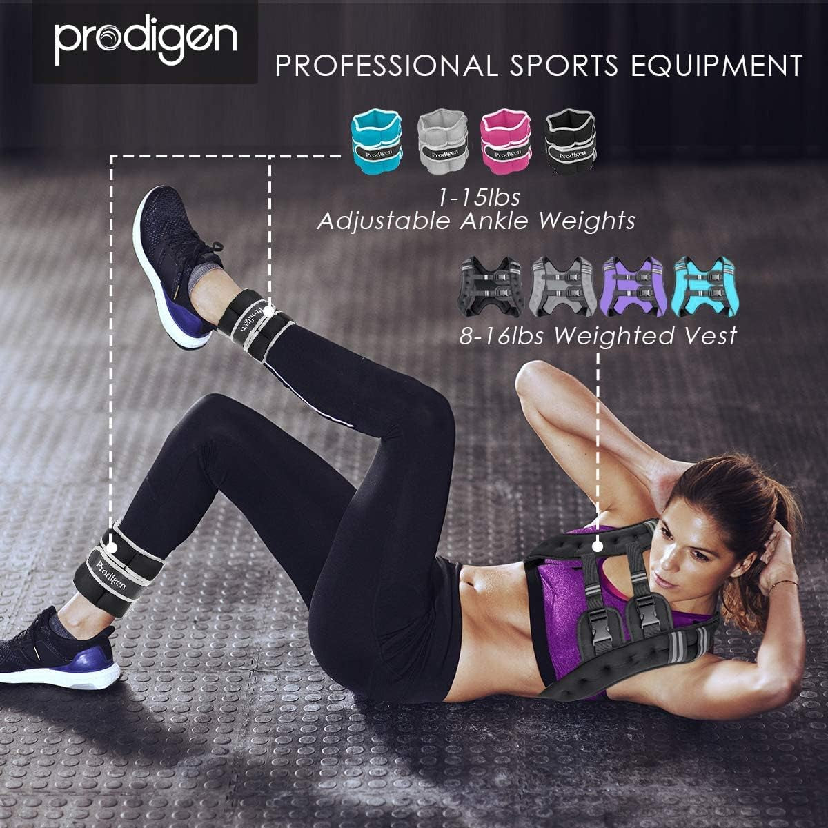Running Weight Vest for Men Women Kids 8 12 16 20 Lbs Weights Included, Body Wei