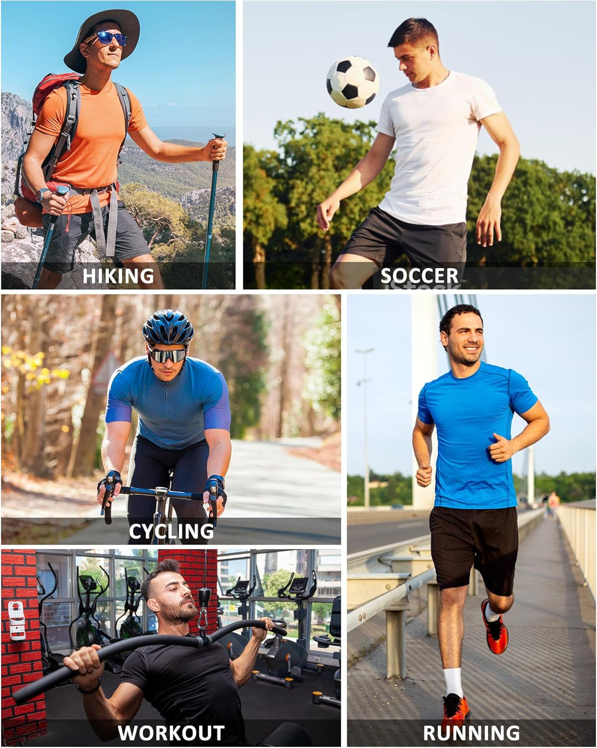 Men'S T-Shirts Short Sleeve Compression Shirts for Men Workout Shirts